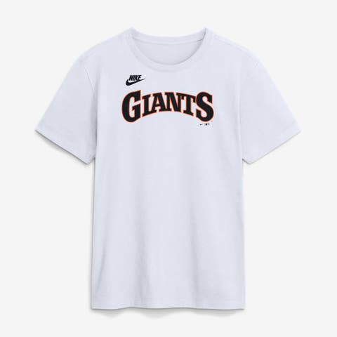 Men's Nike White San Francisco Giants Cooperstown Collection Wordmark T-Shirt