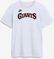 Nike Men's Nike White San Francisco Giants Cooperstown Collection Wordmark T-Shirt