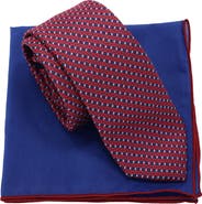Ben Sherman Geometric Tie & Pocket Square Box Set