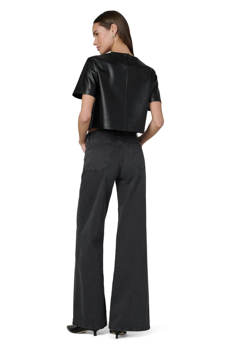 Joe's Jeans The Lou Lou Low Rise Wide Leg Jeans, Alternate, color, Black Cat