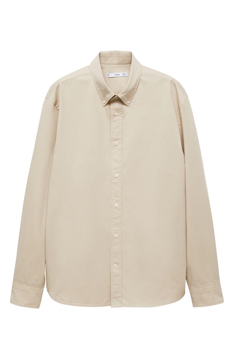 MANGO Regular Fit Stretch Cotton Button-Down Shirt, Alternate, color,