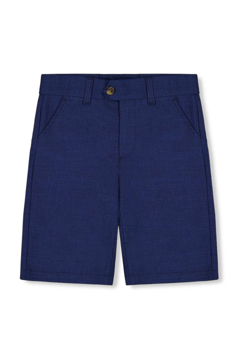 Boy's Slant Pocket Bermuda Shorts Navy Blue, Main, color, Navy Blue Striped