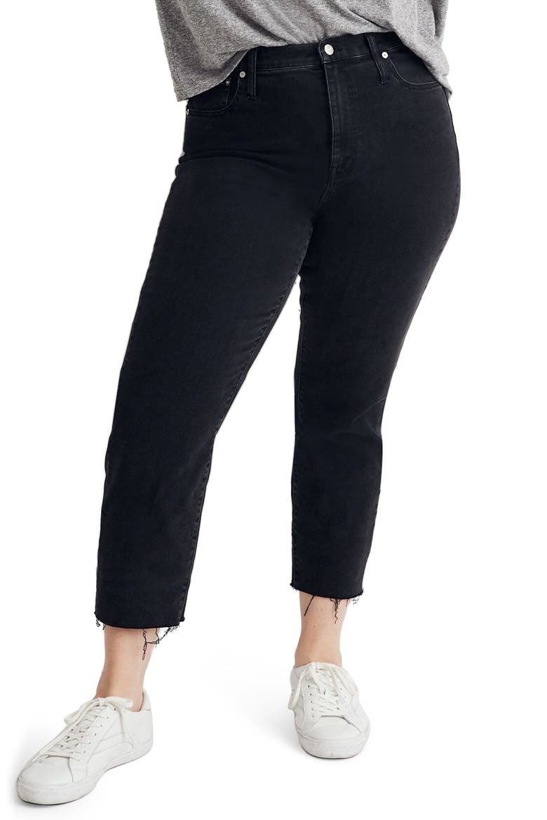 High Waist Slim Crop Boyfriend Jeans, Alternate, color, LUNAR WASH