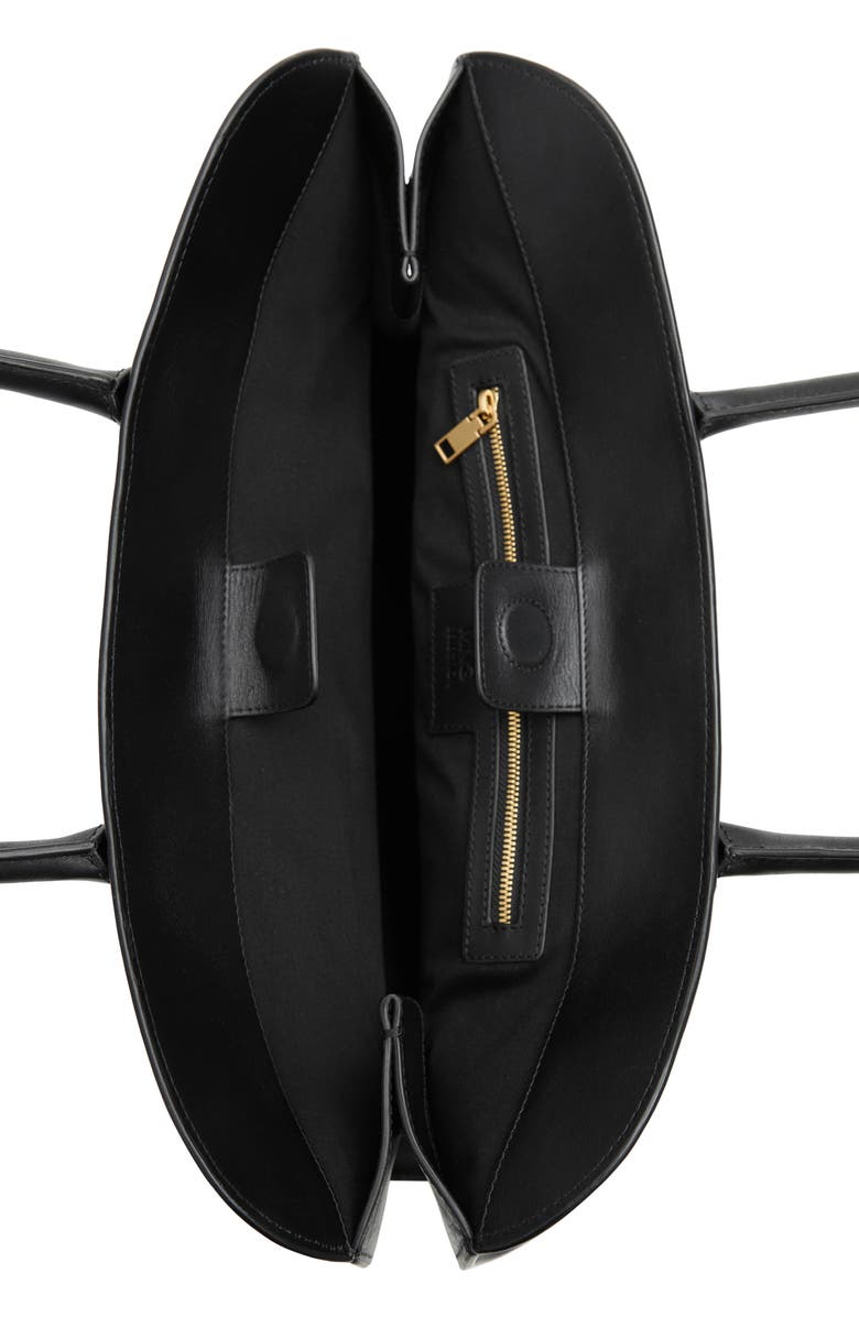 MANGO Leather Briefcase Bag, Alternate, color,