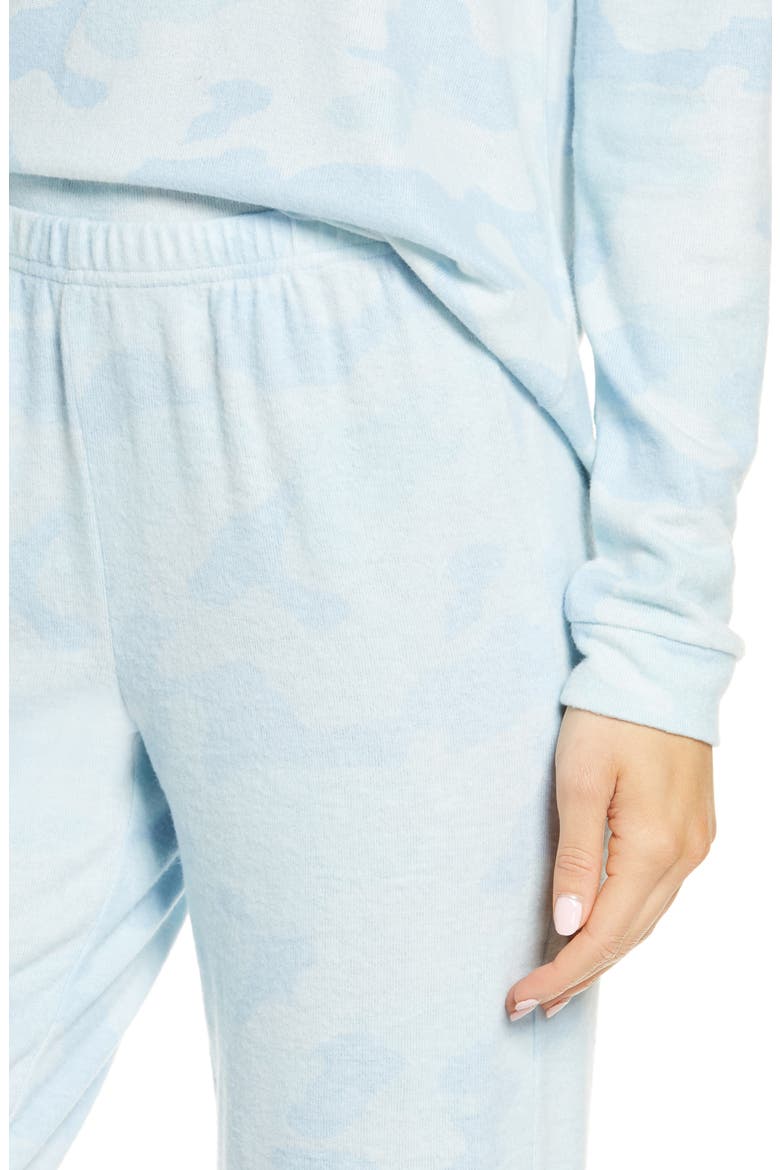 Print Comfy Pajamas, Alternate, color, BLUE CASHMERE CAMO