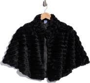 NORDSTROM RACK Textured Faux Fur Capelet