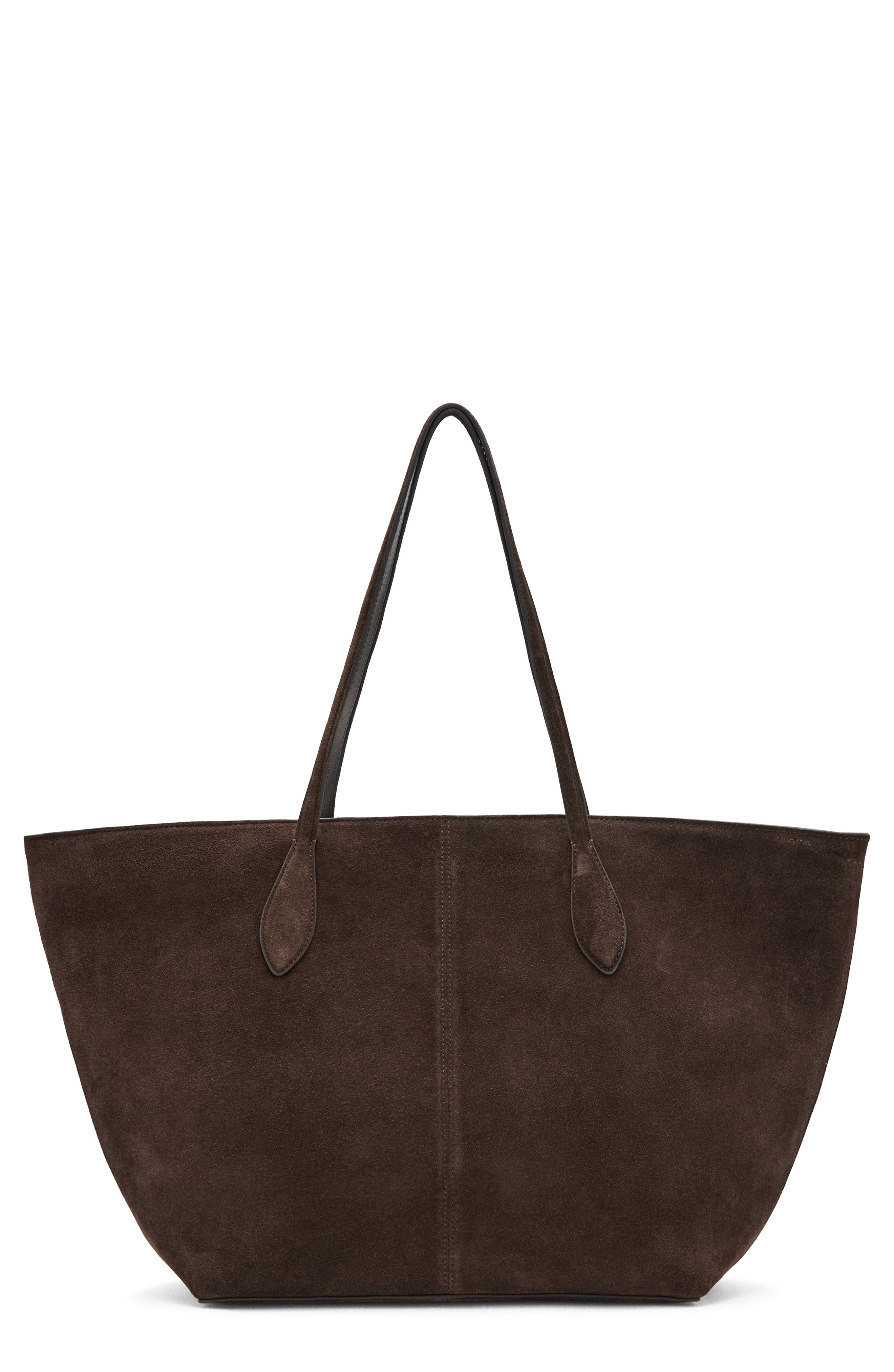 MANGO Suede Shopper Bag, Main, color, 