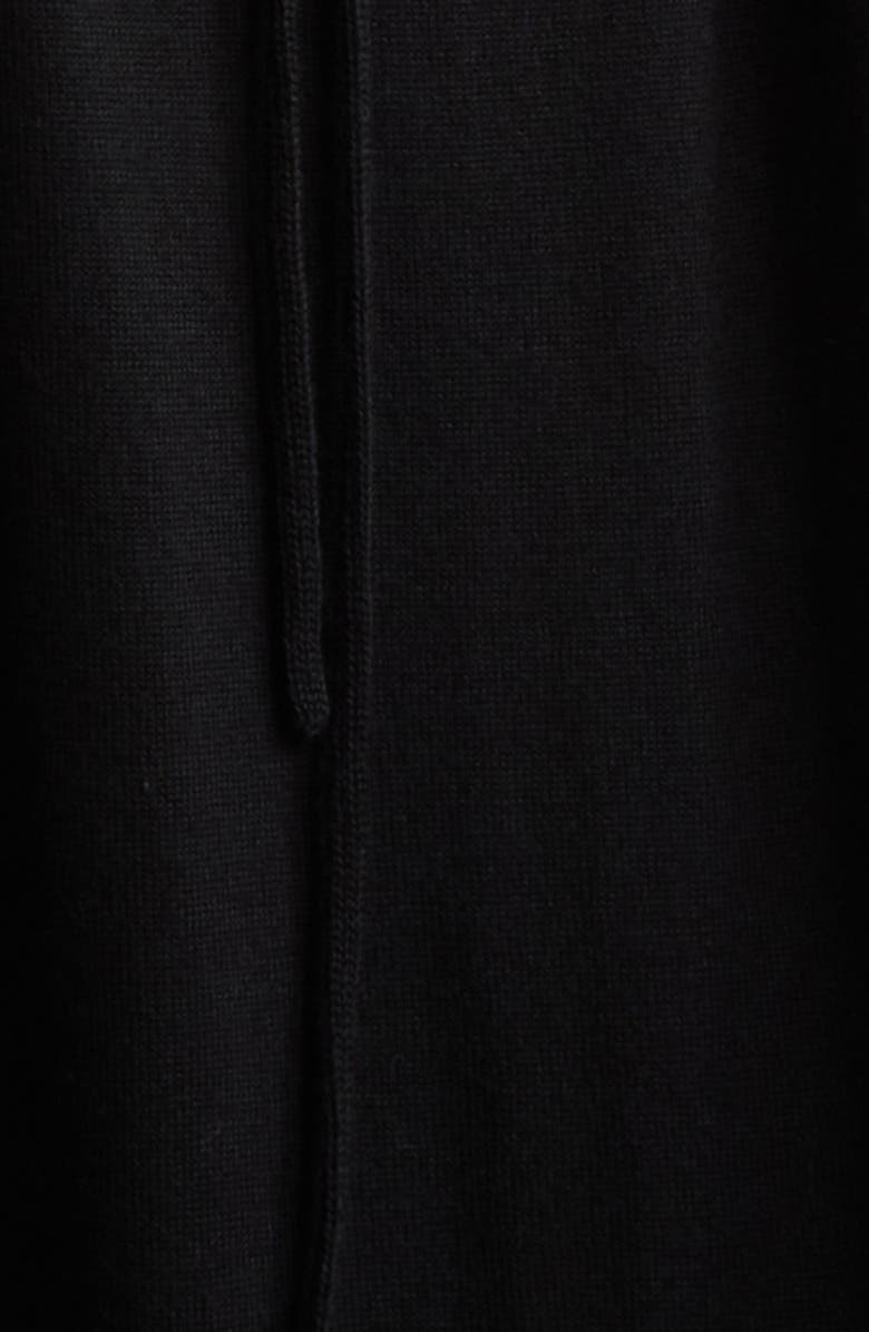 Johnstons of Elgin Open Knit Superfine Merino Wool Polo Sweater, Alternate, color, Black