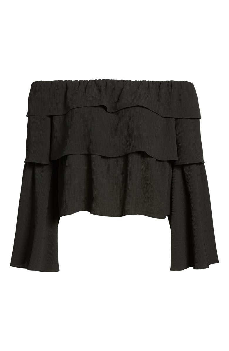 STOREE Ruffle Off the Shoulder Top, Alternate, color,