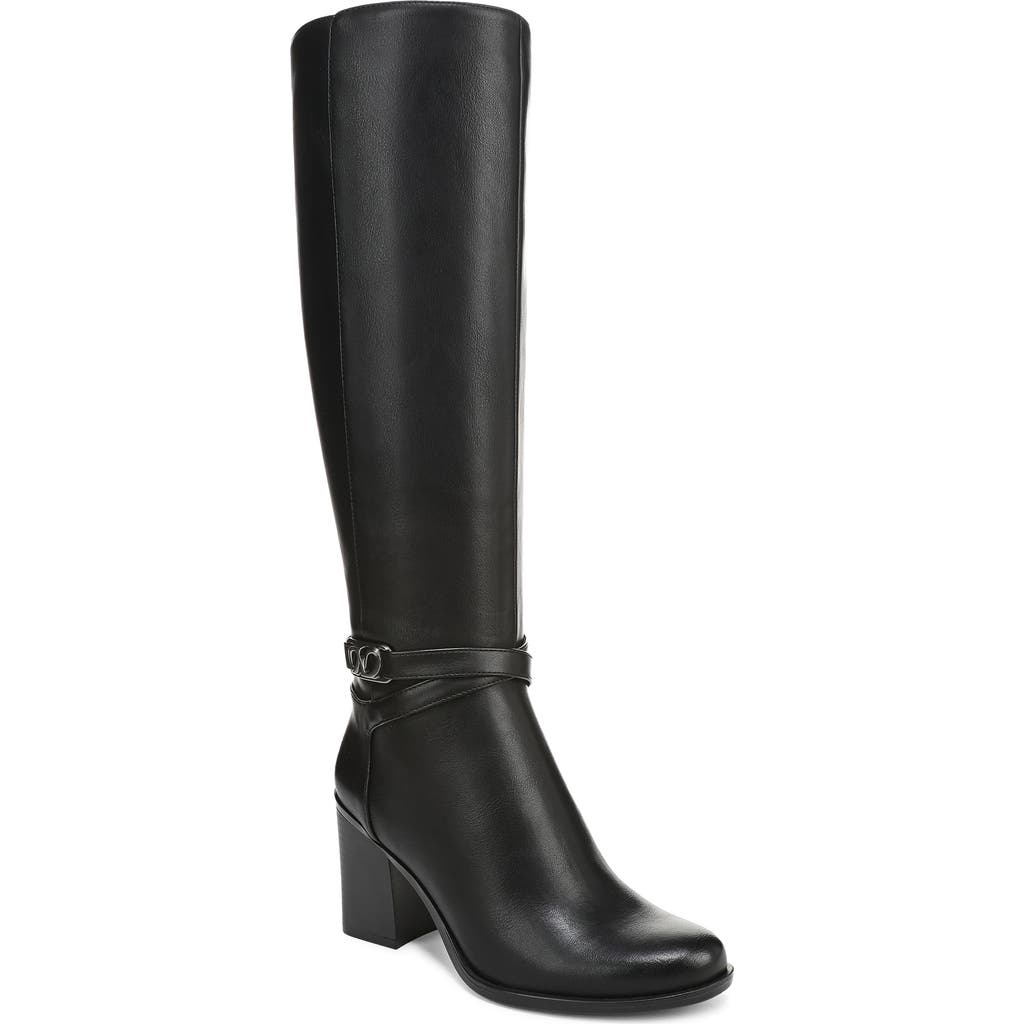 Naturalizer Womens Kalina Knee High Boots Narrow Regular Wide Extra Wide Calf In Black
