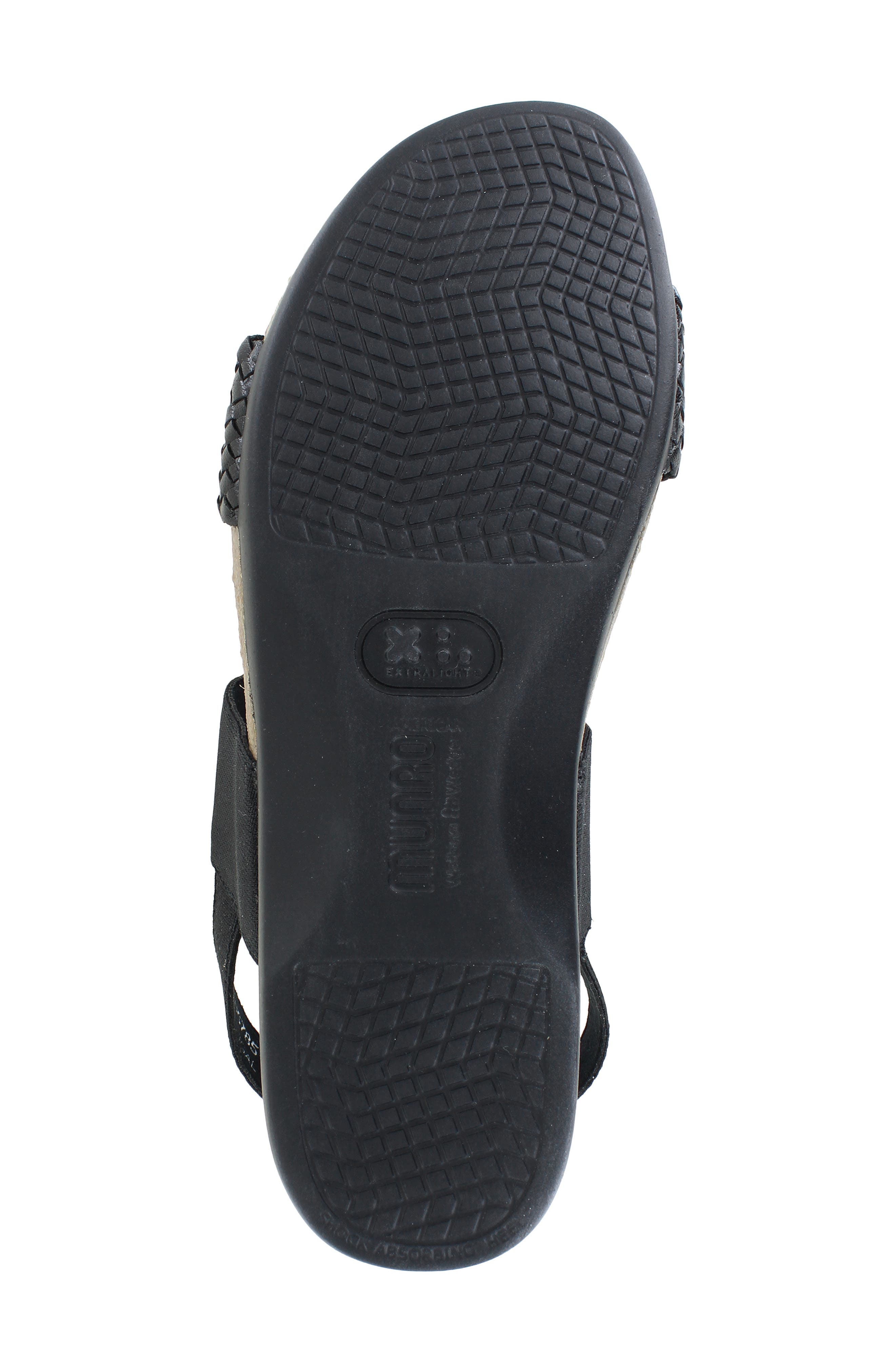 Munro Pisces Sandal, Alternate, color, Black Woven Leather