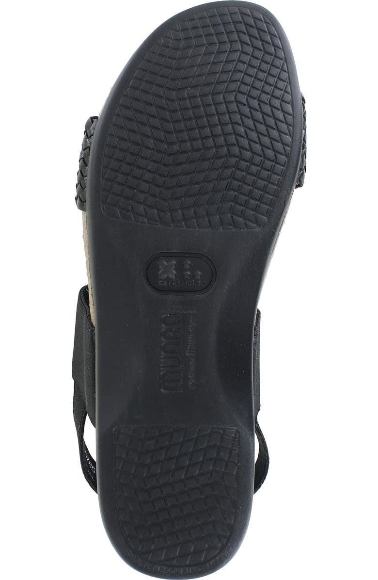 Munro Pisces Sandal, Alternate, color, Black Woven Leather