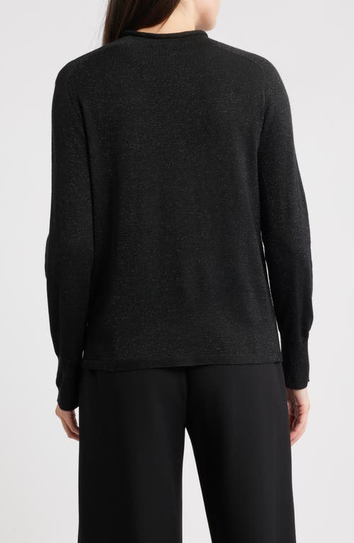 Kobi Halperin Lisa Metallic Sweater In Black