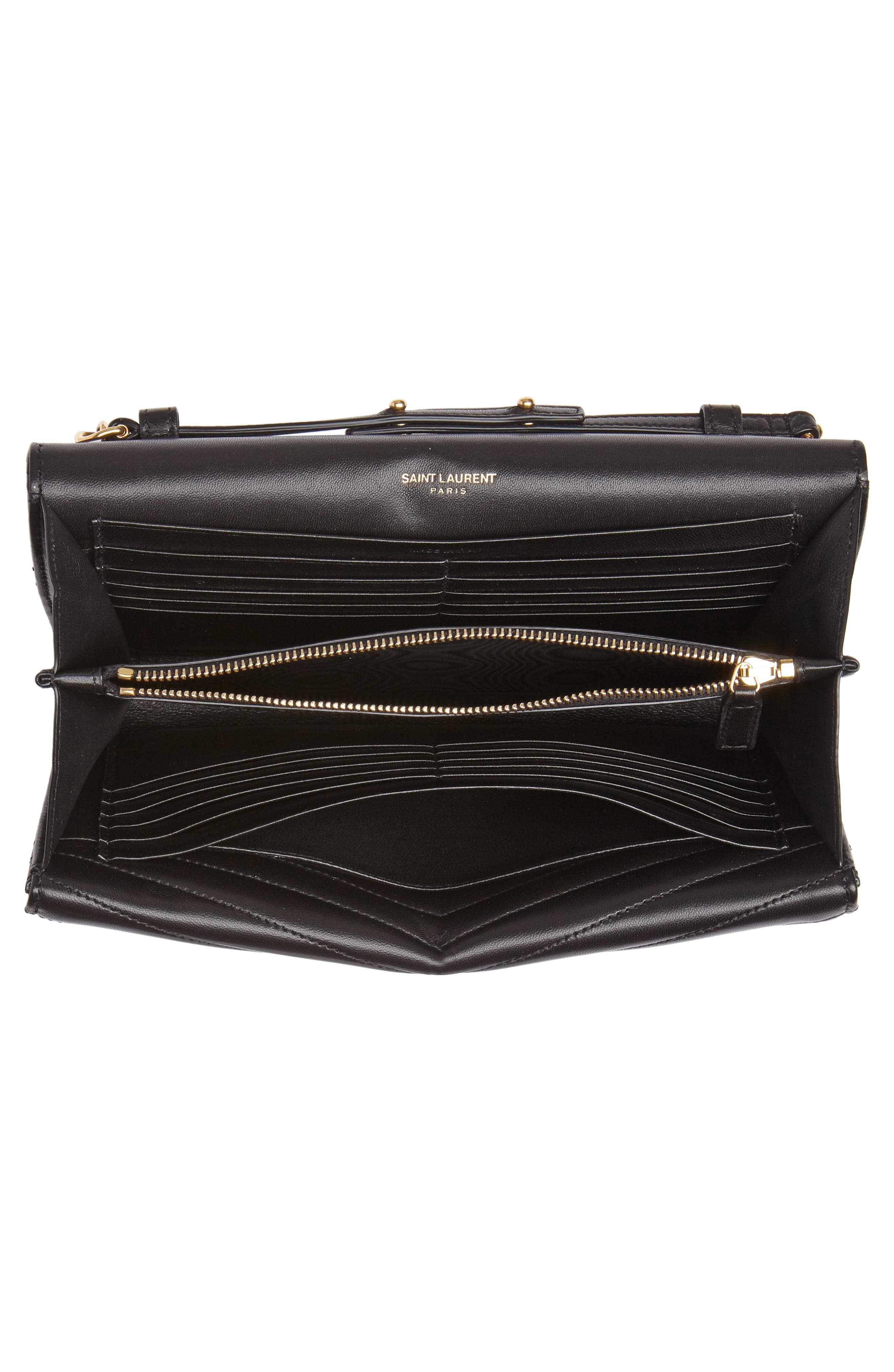 Sulpice Leather Crossbody Wallet, Alternate, color, NOIR