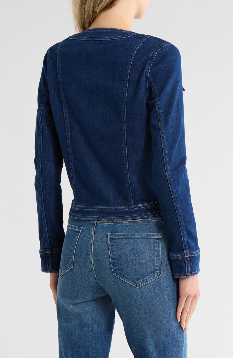 L'AGENCE Yari Denim Jacket, Alternate, color, Bishop