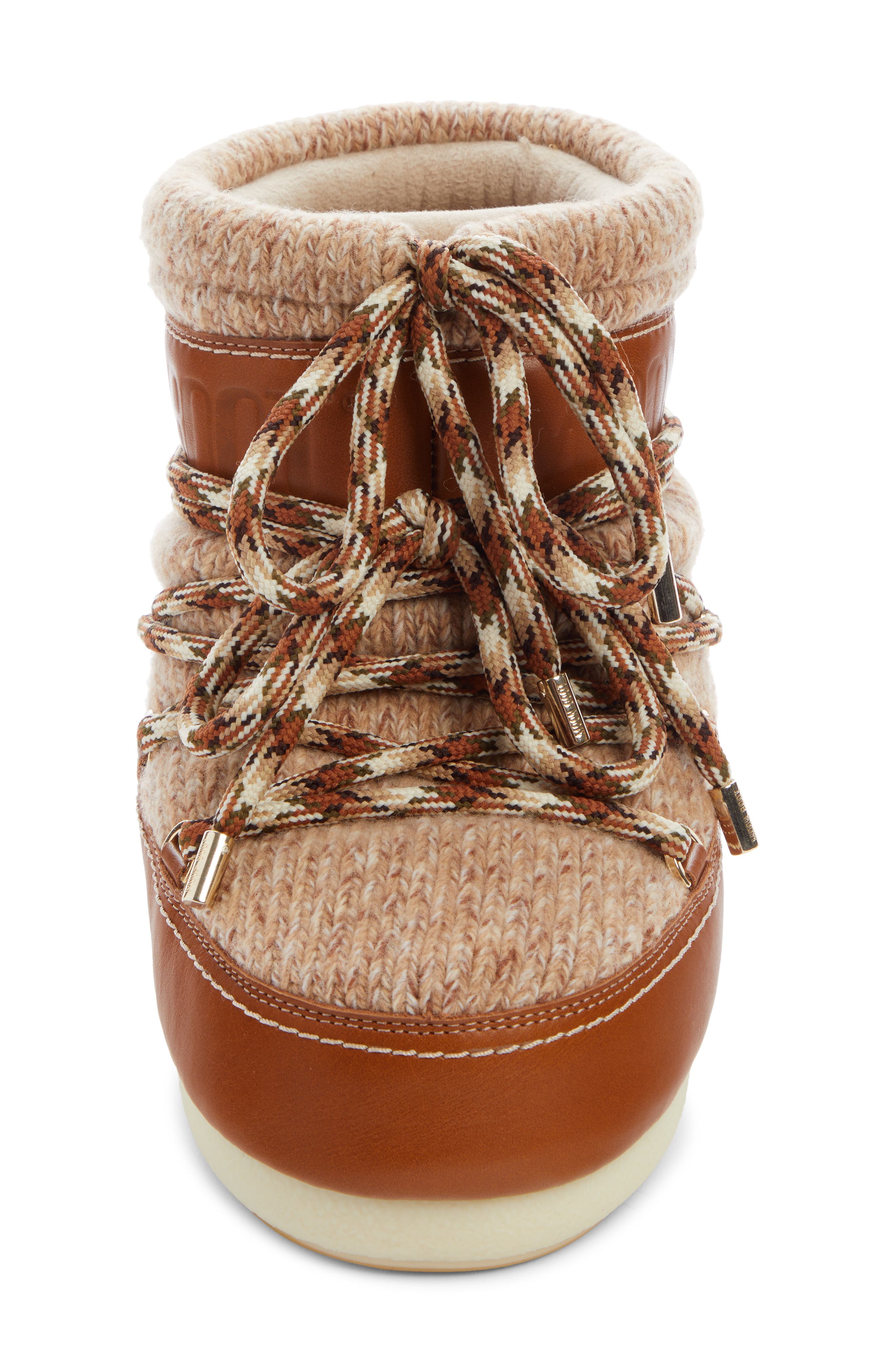 Chloé x Moon Boot<sup>®</sup> Lace-Up Boot, Alternate, color, 