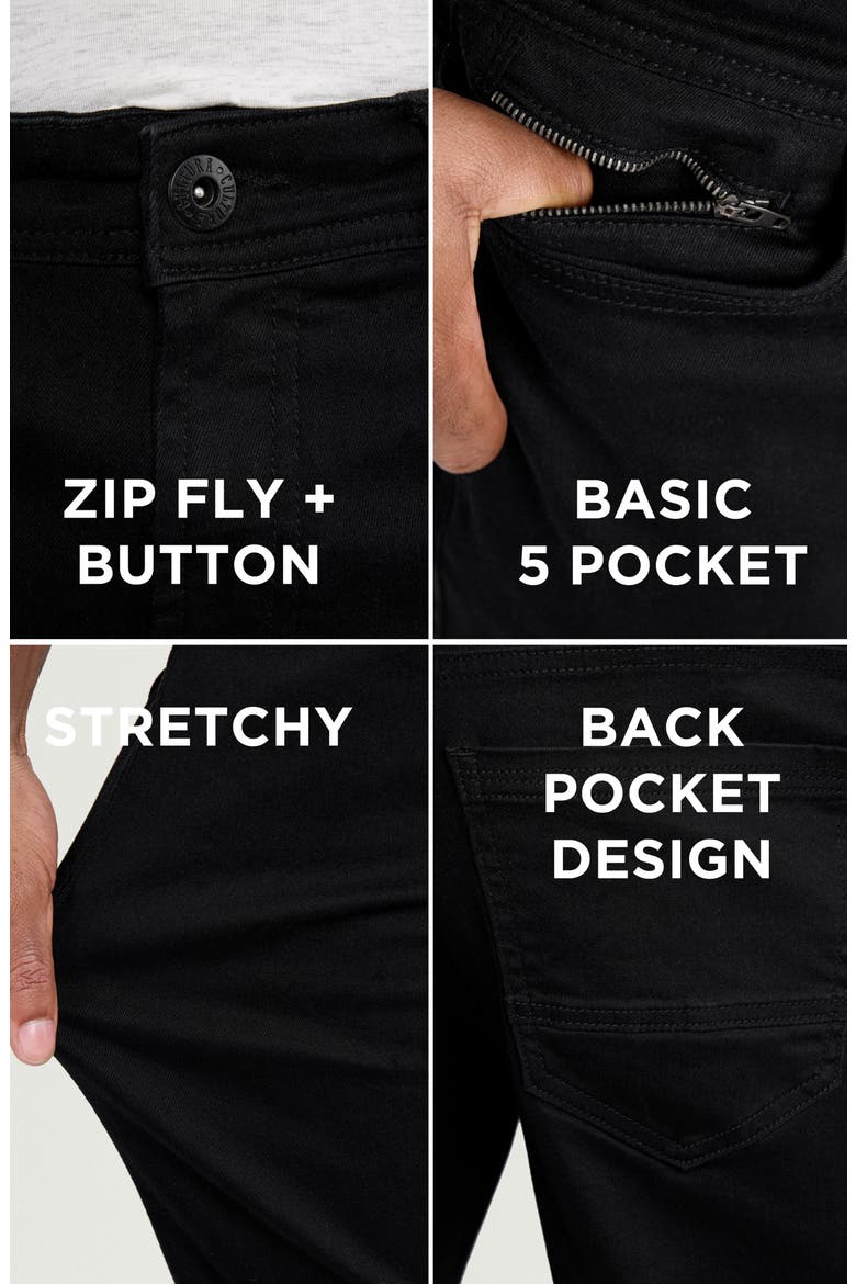 Cultura Stretch Jeans, Alternate, color, BLACK