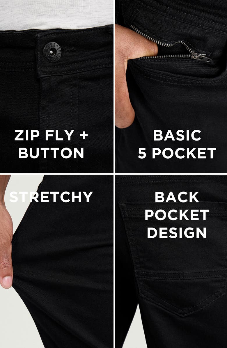 XRAY Cultura Stretch Jeans, Alternate, color, Black