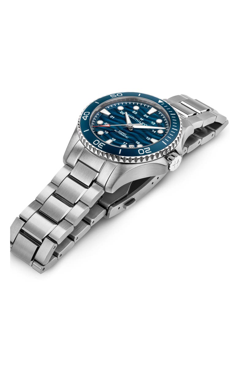 Hamilton Khaki Navy Scuba Blue Automatic Bracelet Watch, 40mm, Alternate, color,