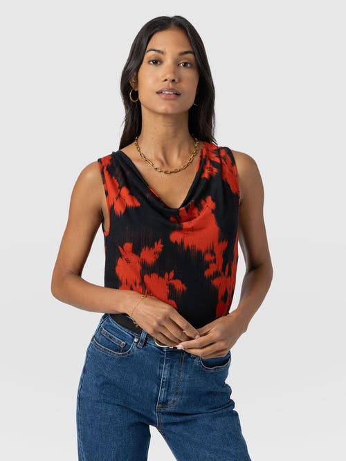 Saint + Sofia Cowl Neck Cami