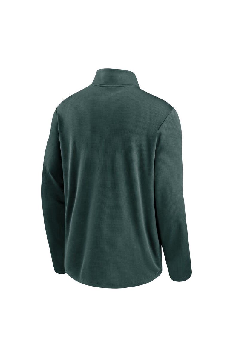 Nike Men's Nike Green Oakland Athletics Agility Pacer Lightweight Performance Half-Zip Top, Alternate, color, 