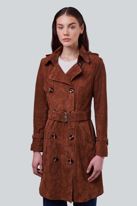 Soho Suede Trench Coat