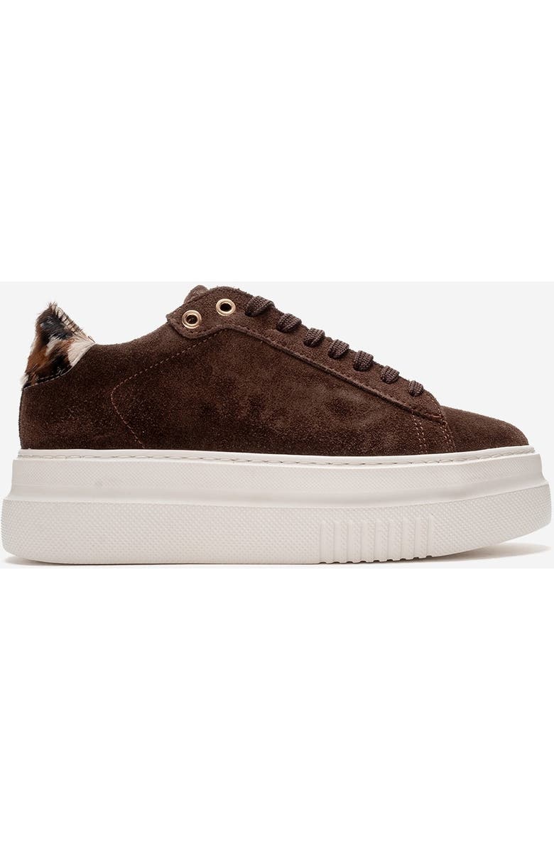 Forever & Always Shoes Nera Leather Casual Sneaker, Alternate, color, Brown Suede