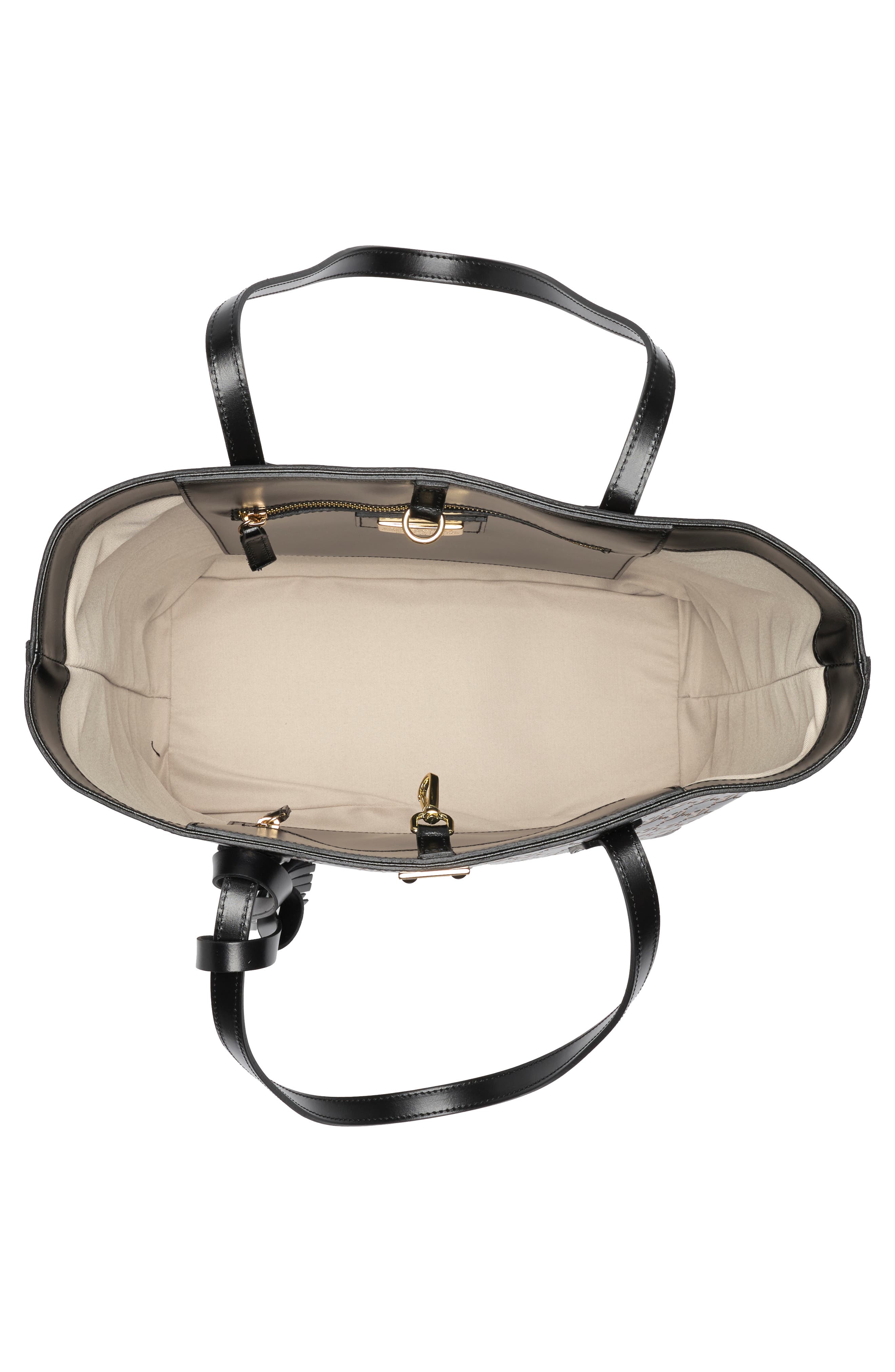 VALENTINO BY MARIO VALENTINO Soho Monogram Leather Tote Bag, Alternate, color, 