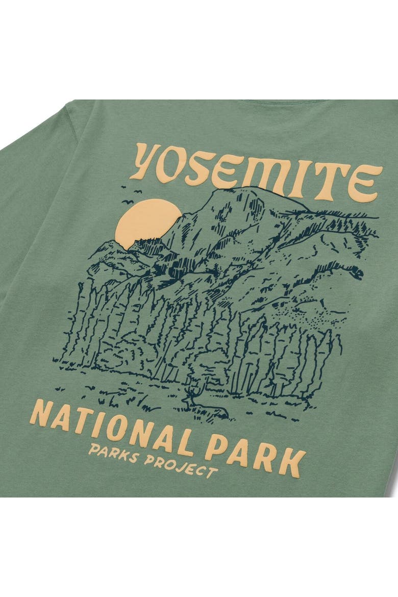 Yosemite Puff Print Pocket T-Shirt, Alternate, color, Dusty Sage