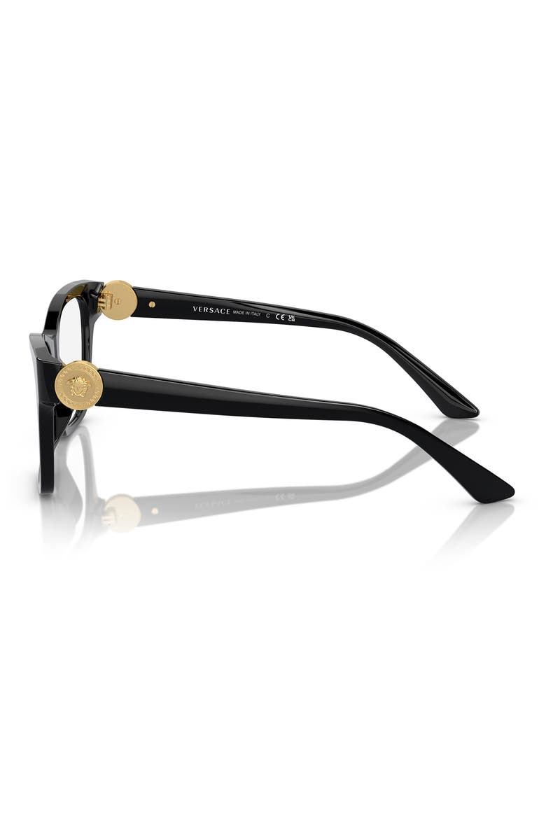 52mm Irregular Optical Glasses, Alternate, color, BLACK