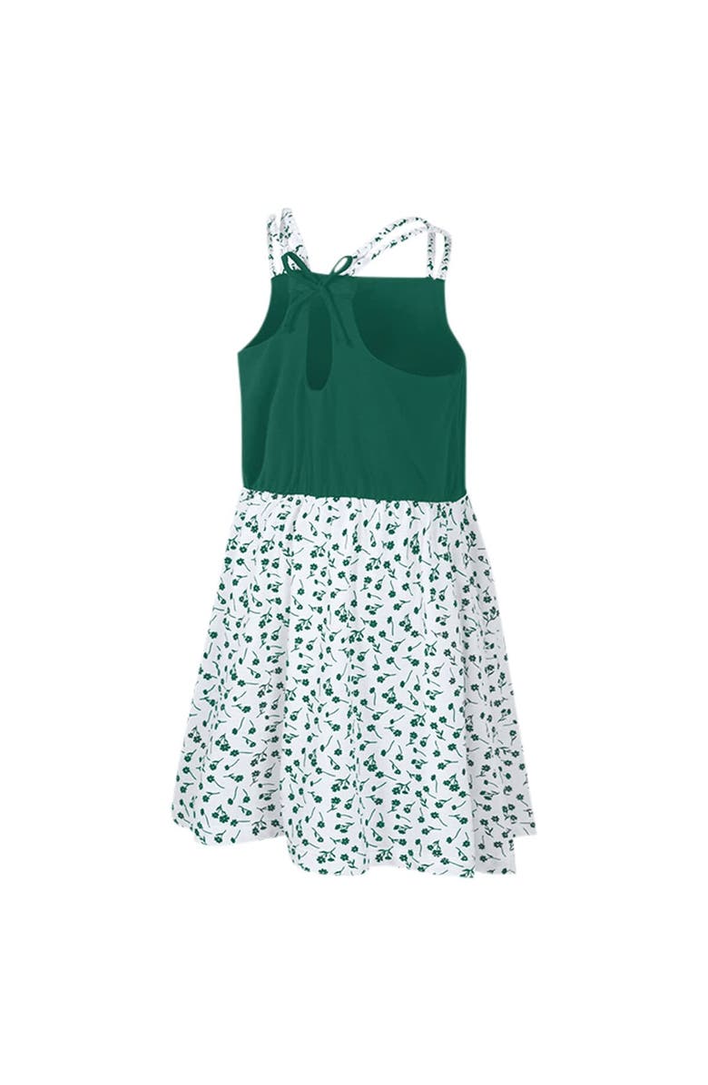 COLOSSEUM Girls Youth Colosseum Green/White Michigan State Spartans Robin Floral Dress, Alternate, color, 