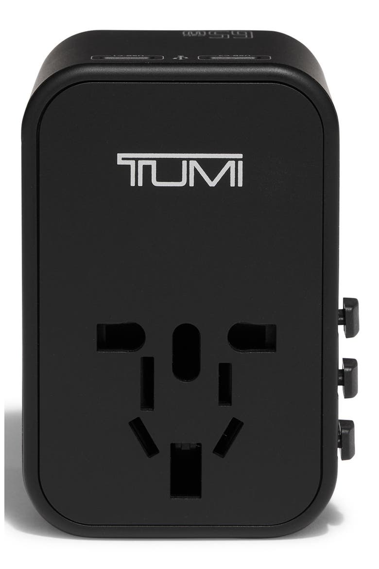 65W Universal Power Adapter, Main, color, BLACK
