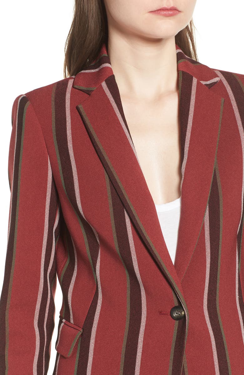 Mural Stripe Blazer, Alternate, color, 