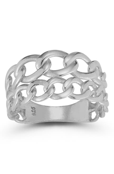 Chain Link Band Ring
