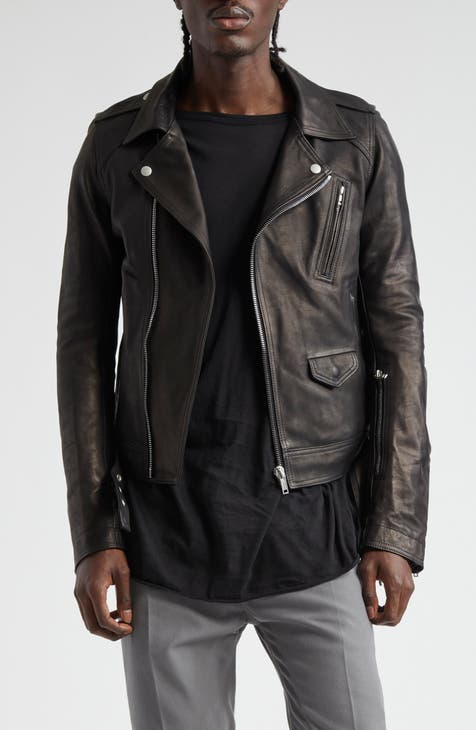 Nordstrom mens leather coats best sale