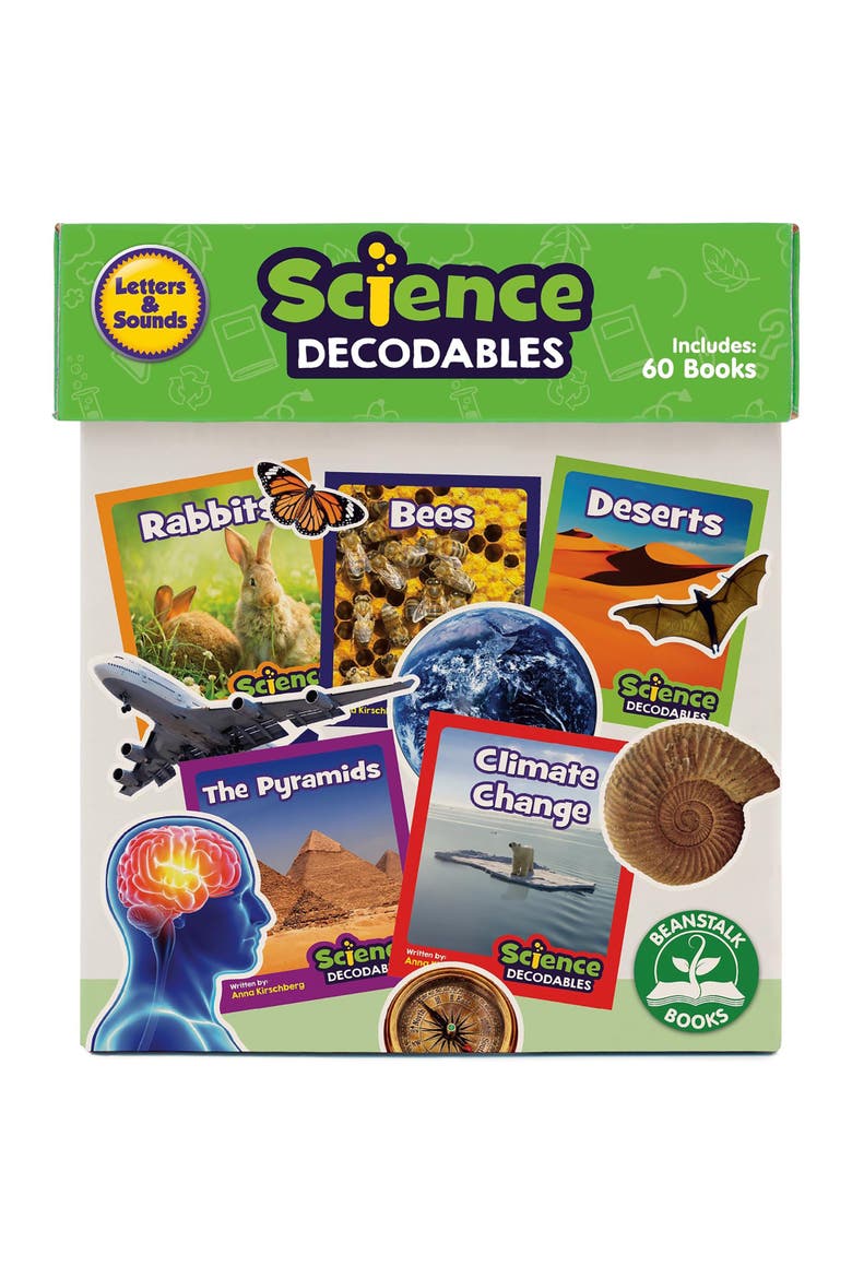 Science Decodables Nonfiction Boxed Educational Learning Set, Main, color, Multicolored