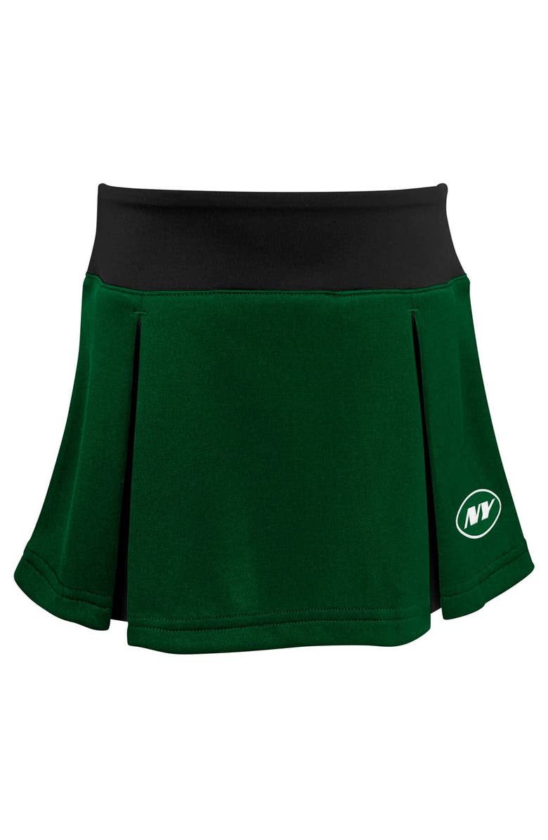 Outerstuff Girls Preschool Green New York Jets Spirit Cheerleader Two-Piece Set with Bloomers, Alternate, color, Green