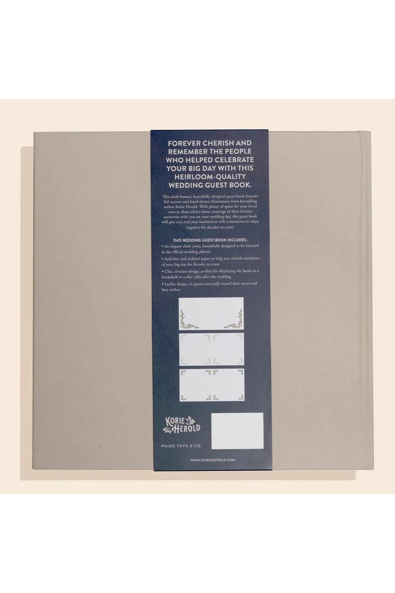 Wedding Guest Book, Alternate, color, Beige