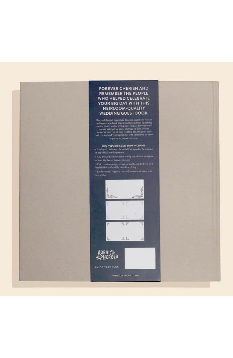Paige Tate & Co. Wedding Guest Book, Alternate, color, Beige
