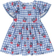 Huxbaby Cherry Gingham Frill Dress