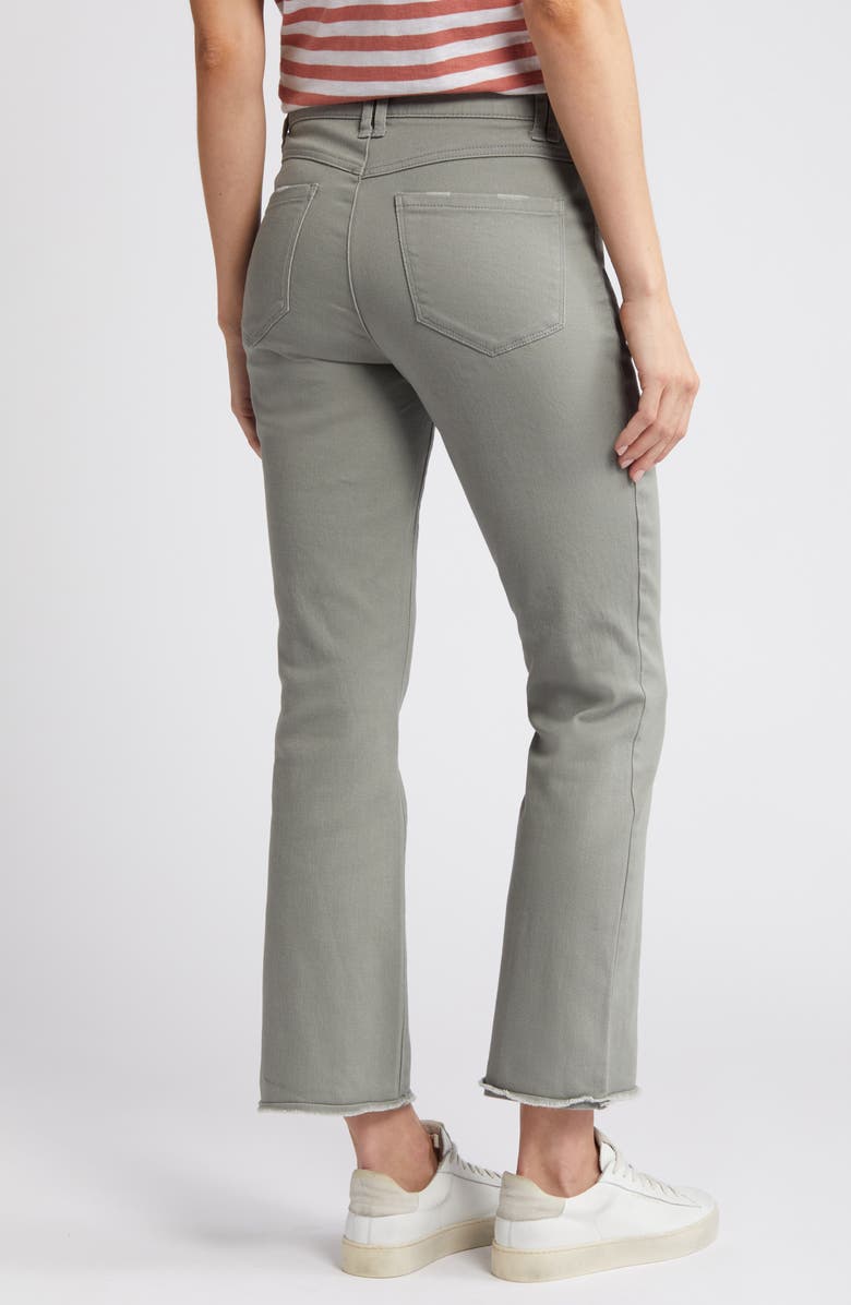 Wit & Wisdom Tatum 'Ab'Solution Frayed High Waist Ankle Flare Jeans, Alternate, color, Deep Seagrass