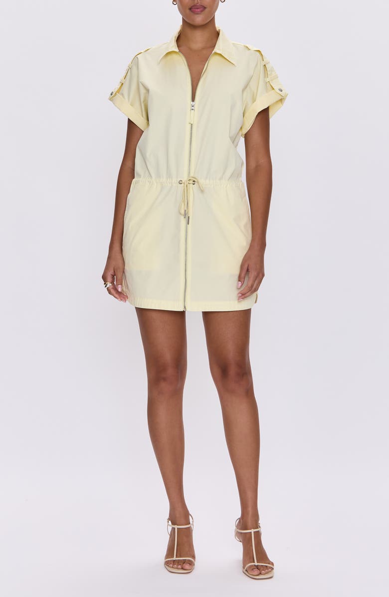 Pistola Meg Zip Utility Minidress, Main, color, Lemonade