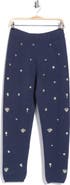 Simkhai Kandace Crystal Embellished Wool Blend Knit Joggers