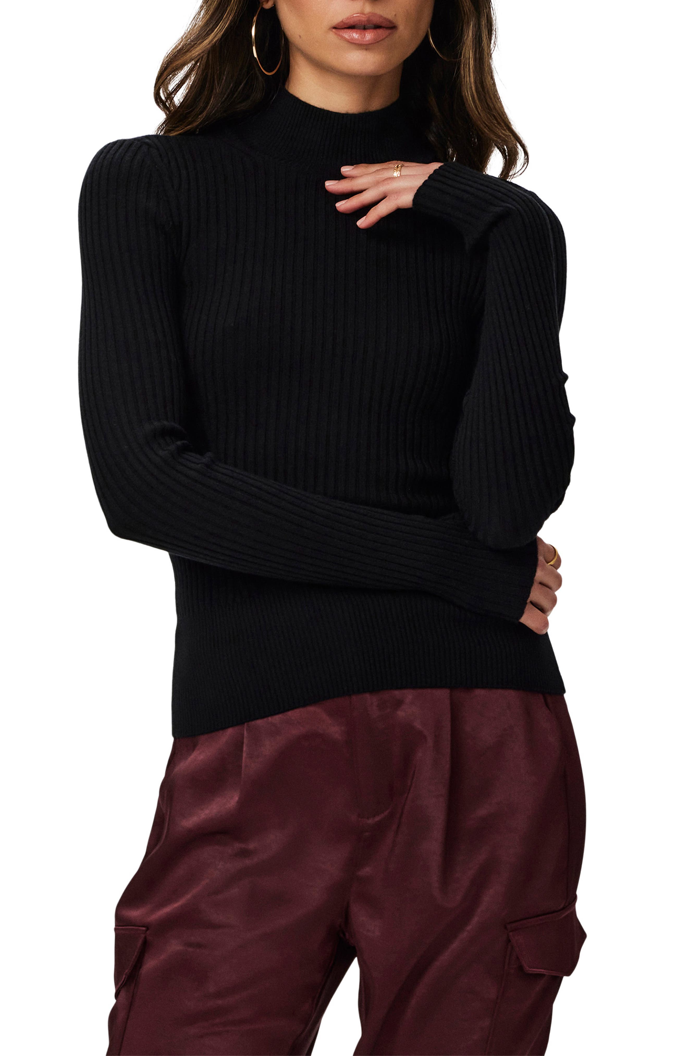 PAIGE Raisa Rib Turtleneck Sweater