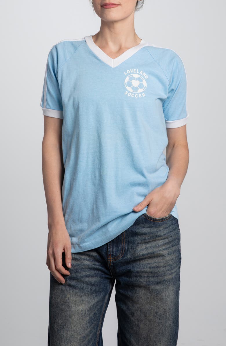 Elwood Vintage Lovelan Soccer Jersey, Main, color, Baby Blue