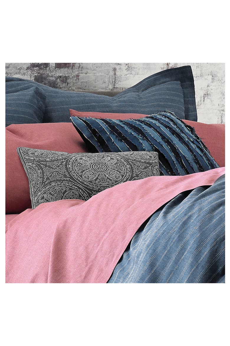 Destroyed Denim Accent Pillow, Alternate, color, DENIM BLUE