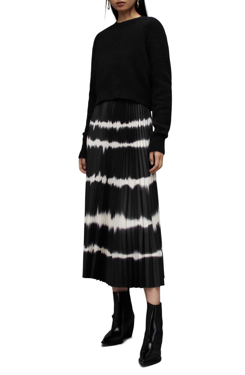 AllSaints Curtis Two-Piece Sweater & Midi Dress, Main, color,