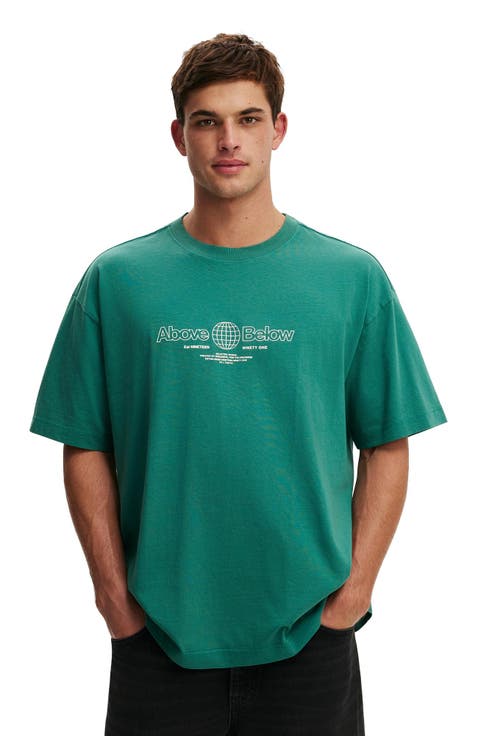 Men's Box Fit Text T-Shirt