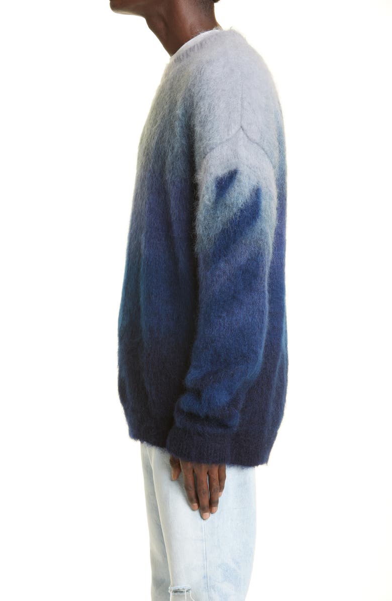 Off-White Men's Diagonal Stripe Brushed Mohair Blend Sweater, Alternate, color, 