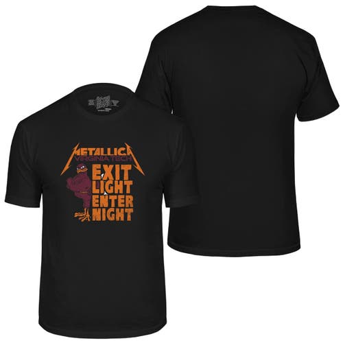Retro Brand Original  Black Virginia Tech Hokies Metallica Retro T-shirt